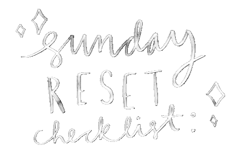 Sunday Reset Sticker