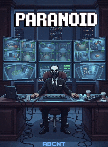 Suspicious Paranoia GIF by ABCNT