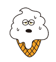 Ice とける Sticker