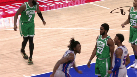 Sport Reaction GIF by Detroit Pistons