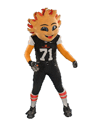 FiestaBowl football sun flex mascot Sticker