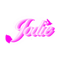 Pink Lettering Sticker