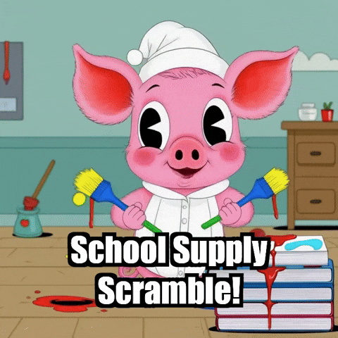 School Supplies GIF by The Pigasso