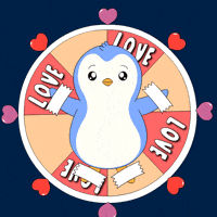 I Love You Hearts GIF by Pudgy Penguins