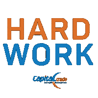 Hard Work Sticker by Capital Trade