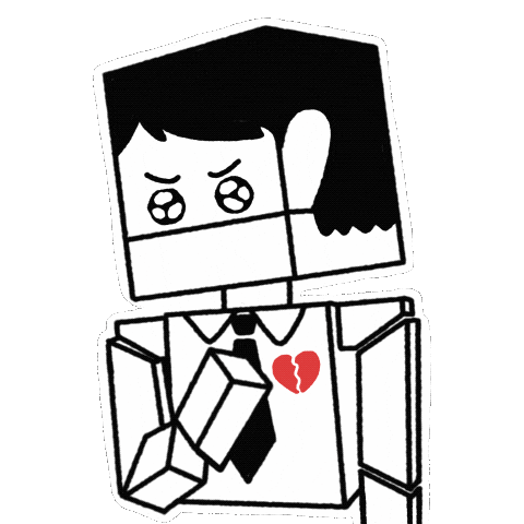Sad Heart Sticker