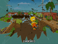 scared lisa simpson GIF