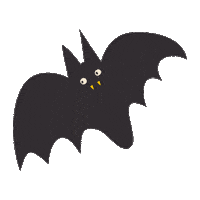 happygoluckydesign halloween bat batty zoe wodarz Sticker