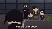 goth kids good job GIF by South Park 