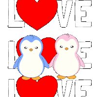 Cant Stop Loving You Sticker by Pudgy Penguins