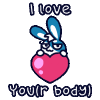 Love You Heart Sticker