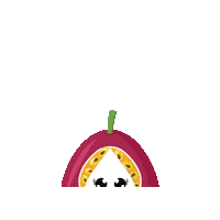 u_ungcafe fruit lemon passion passion fruit Sticker