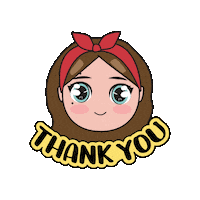 Cute Girl Love Sticker