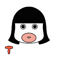 Girl Thank You Sticker