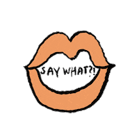 Lips What Sticker by Aerie