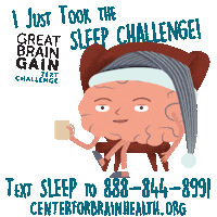 Sleep Brain Sticker by Center for BrainHealth