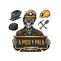 Skull Trabajo Sticker