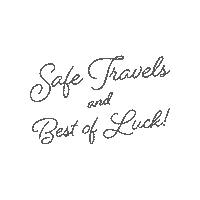 Best Of Luck Safe Travels Sticker by Equine Athlete Veterinary Services