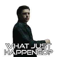 Tom Holland What Sticker by Spider-Man