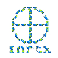 Pixel Earth Sticker