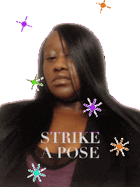 Strike A Pose Fashion Sticker by Woman Willionaire
