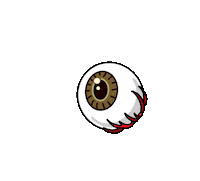 fashionabledeath omg eyeball poppin browneye Sticker