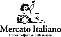 mercatoitaliano logo italia italiano wijn Sticker