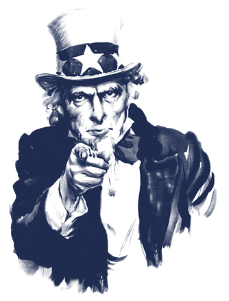 Uncle Sam Usa Sticker by The Passionate Patriot