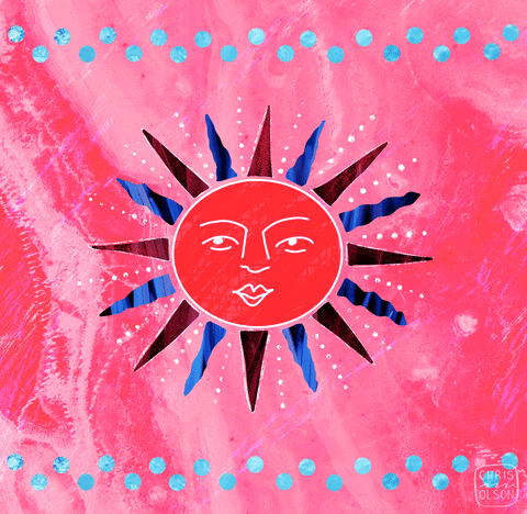 chriscocomedia giphyupload sun sunshine winking GIF