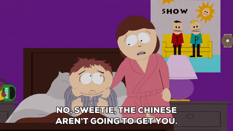 scared eric cartman GIF by South Park 