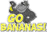 go bananas STICKER