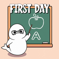 Happy Back To School GIF by Sappy Seals