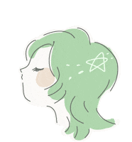 jijijulie_v girl beauty green women Sticker