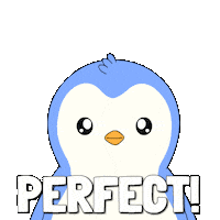 Well Done Wow Sticker by Pudgy Penguins