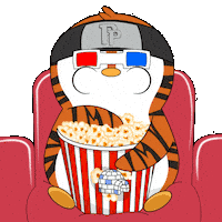 Penguin Popcorn Sticker by Pudgy Penguins