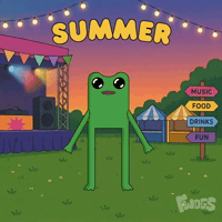 Good Vibes Summer GIF by fwogs