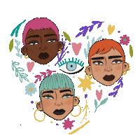 Muy_mau love heart flower amor Sticker