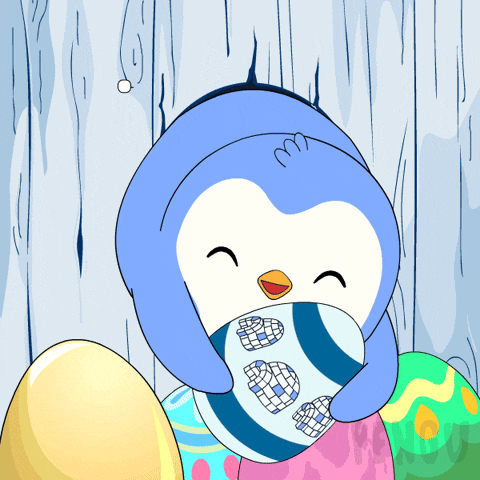 Easter Eggs Penguin GIF by Pudgy Penguins