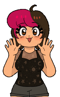 Cute Girl Hello Sticker