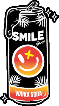 SMILEspirits smile cocktails vodka happy hour Sticker