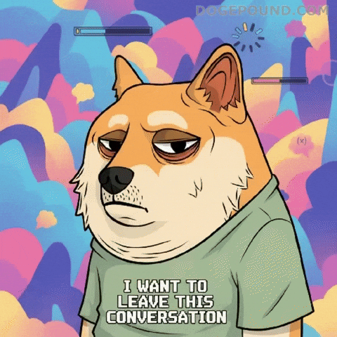 Tired Over It GIF by Doge Pound