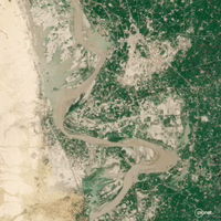 Before and After Satellite Images Show Extensive Flood Damage in Pakistan