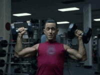 working out joseph gordon levitt GIF