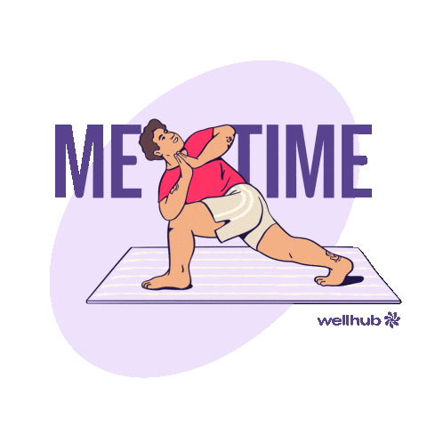 Yoga Self Care Sticker by Wellhub