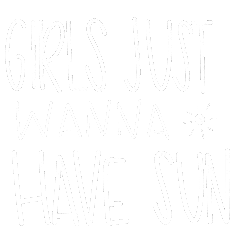 Girls Just Wanna Have Fun Summer Sticker