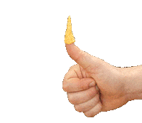 hand yes Sticker by Bugles