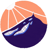 ananaisdesign sun mountain soleil montagne Sticker