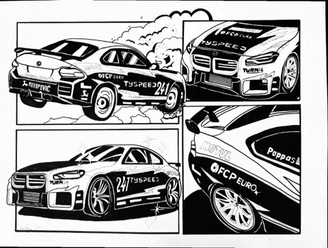 Artumotive giphycreatortest car art artumotive pikes peak hill climb GIF