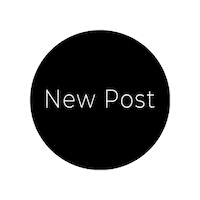 Black Circle Post Sticker by skinmagician