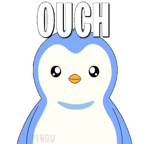 Penguin Pain Sticker by Pudgy Penguins